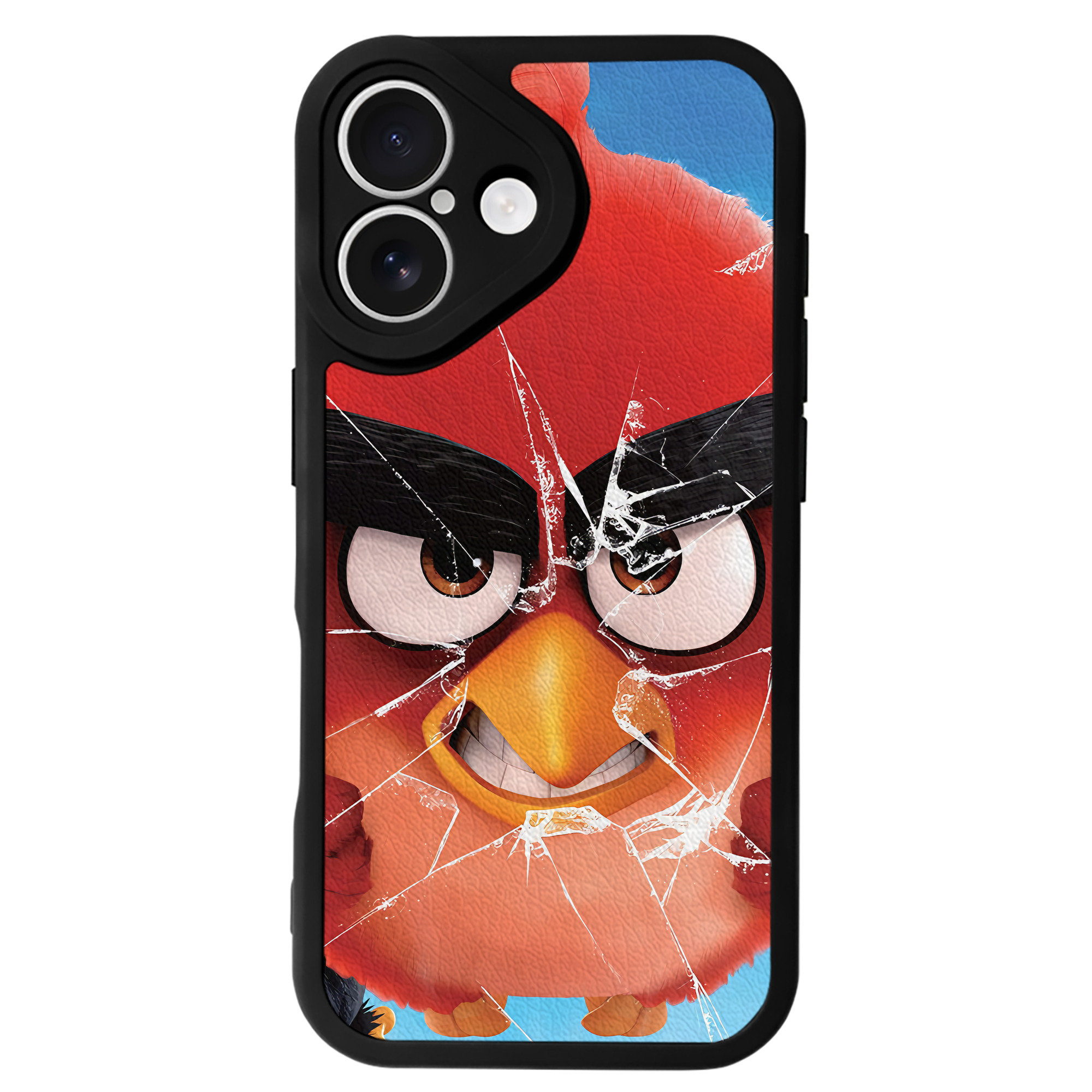 （画像用） Angry Birds アングリーバード 【iPhone 16シリーズ対応】シリコンスマホケース（レザー調） 材質：シリコン